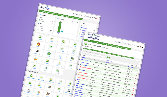 Jupiter dashboard and content management